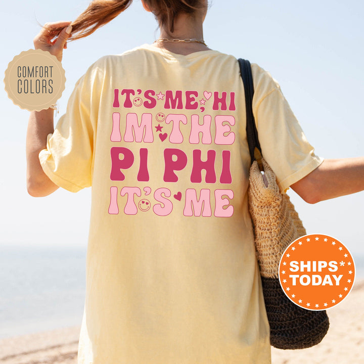 It's Me Hi I'm The Pi Phi It's Me | Pi Beta Phi Dazzle Sorority T-Shirt | Comfort Colors Shirt | Trendy Sorority Shirt | Big Little _ 15767g