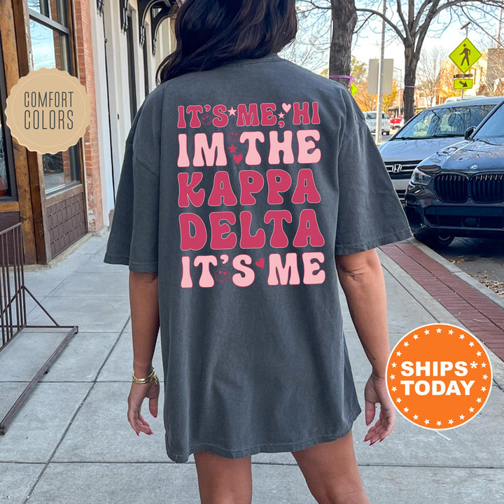 It's Me Hi I'm The Kappa Delta It's Me | Kappa Delta Dazzle Sorority T-Shirt | Kay Dee Comfort Colors Shirt | Trendy Sorority Shirt _ 15763g