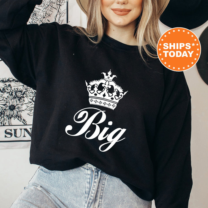 Big Little Crowned Lady Sorority Sweatshirt | Big Little Reveal | Big Little Gift | Greek Life Sweatshirt | Sorority Apparel  _ 60