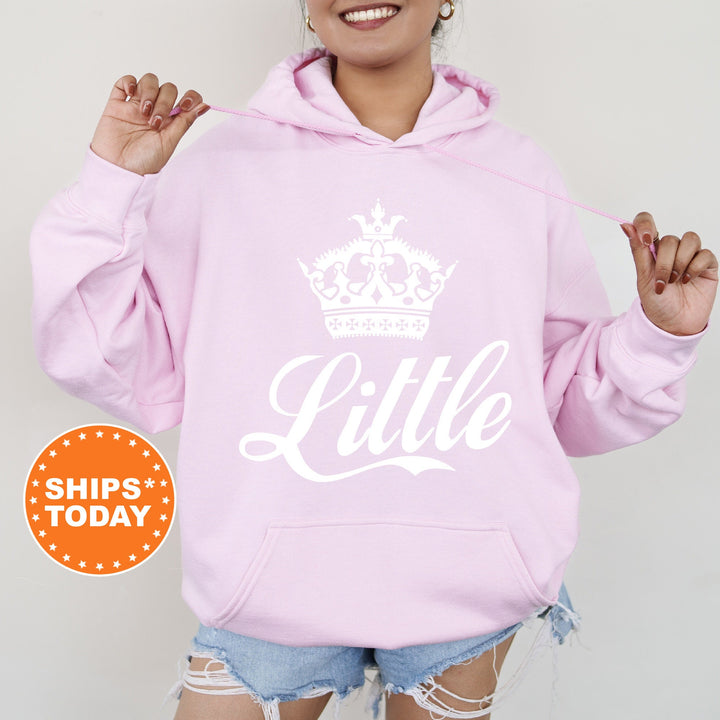 Big Little Crowned Lady Sorority Sweatshirt | Big Little Reveal | Big Little Gift | Greek Life Sweatshirt | Sorority Apparel  _ 60