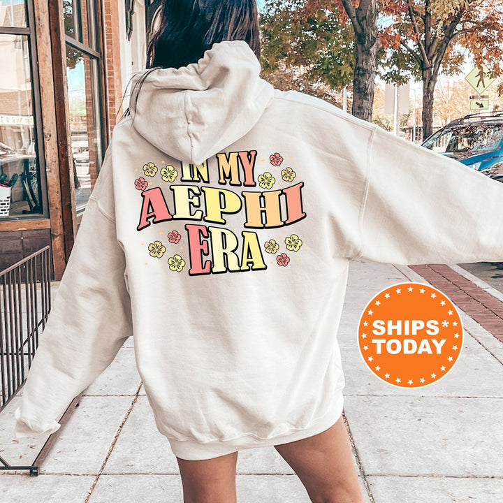 In My AEPHI Era | Alpha Epsilon Phi Sunset Blooms Sorority Sweatshirt | Oversized Hoodie | Big Little | Custom Greek Sweatshirt _ 15697g