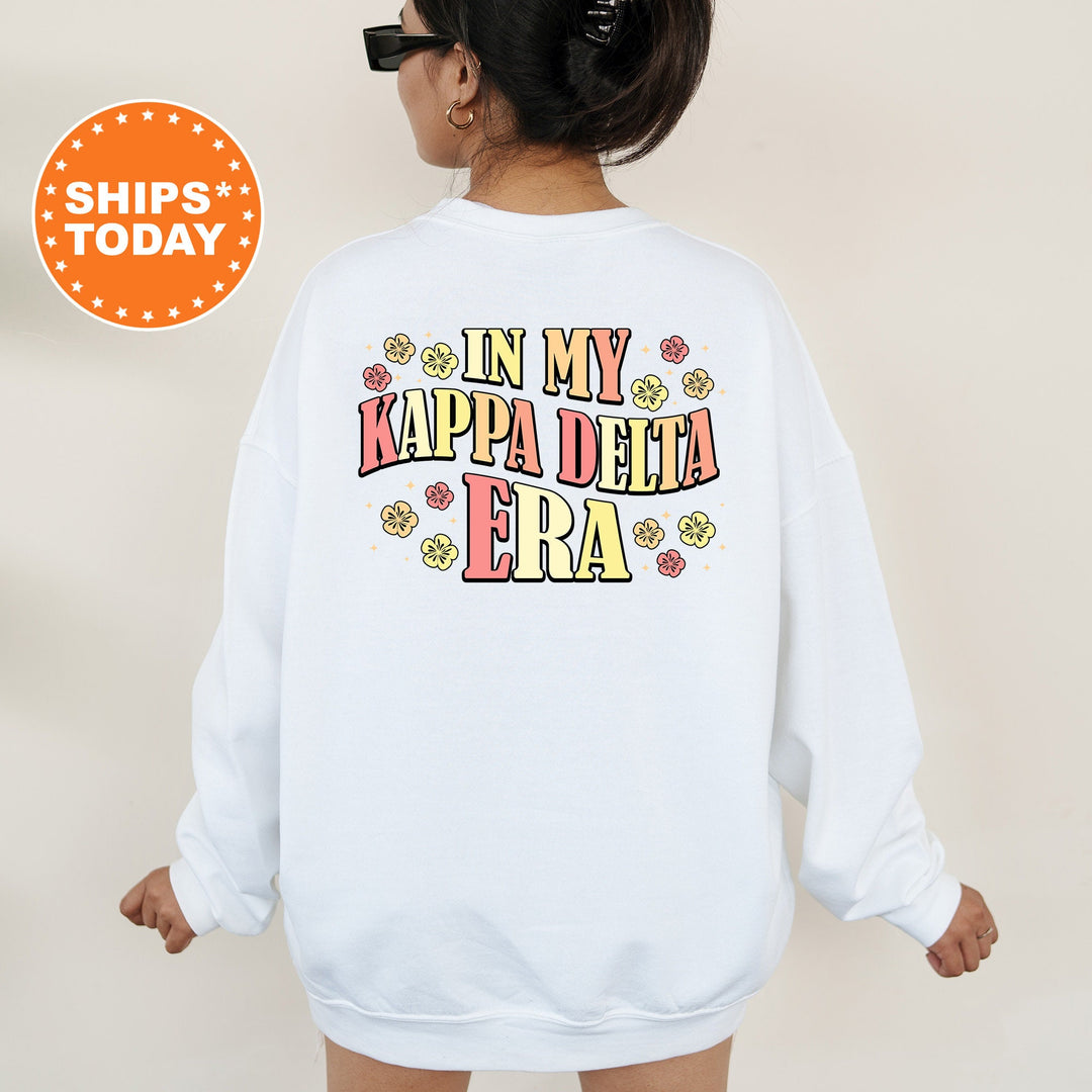 In My Kappa Delta Era | Kappa Delta Sunset Blooms Sorority Sweatshirt | Oversized Hoodie | Big Little | Custom Greek Sweatshirt _ 15711g