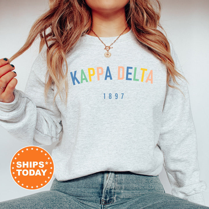 Kappa Delta Retro and Year Sorority Sweatshirt | Kappa Delta Retro Sweatshirt | Sorority Hoodie | Big Little Reveal | Sorority Gifts _ 8232g