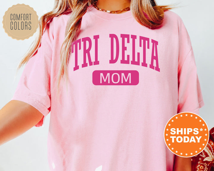 Delta Delta Delta Proud Mom Sorority T-Shirt | Tri Delta Comfort Colors Tee | Tri Delt Mom Shirt | Sorority Gifts | Mother's Day Gift _ 16260g