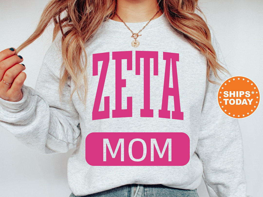 Zeta Tau Alpha Proud Mom Sorority Sweatshirt | ZETA Mom Sweatshirt | ZETA  Sorority Gifts | Big Little Family | Gifts For Sorority Mom