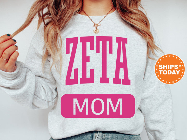 Zeta Tau Alpha Proud Mom Sorority Sweatshirt | ZETA Mom Sweatshirt | ZETA  Sorority Gifts | Big Little Family | Gifts For Sorority Mom