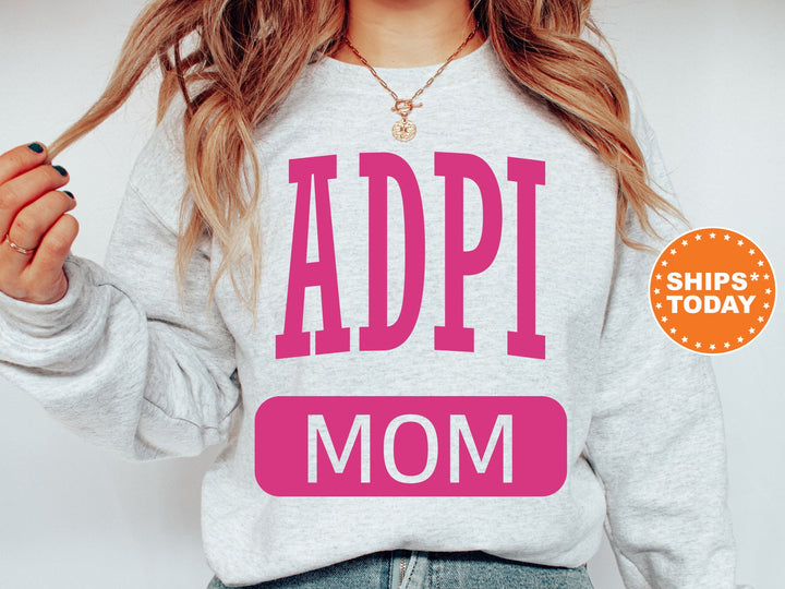 Alpha Delta Pi Proud Mom Sorority Sweatshirt | ADPI Mom Sweatshirt | ADPI Sorority Gifts | Big Little Family | Gifts For Sorority Mom