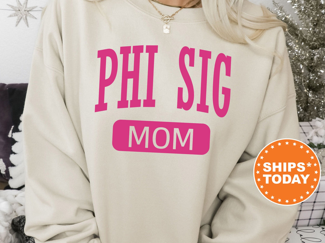 Phi Sigma Sigma Proud Mom Sorority Sweatshirt | Phi Sig Mom Sweatshirt | Phi Sig Sorority Gifts | Big Little Family | Gifts For Sorority Mom