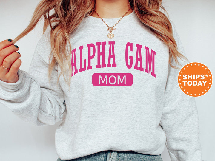 Alpha Gamma Delta Proud Mom Sorority Sweatshirt | Alpha Gam Mom Sweatshirt | AGD Sorority Gifts | Big Little Family | Gifts For Sorority Mom