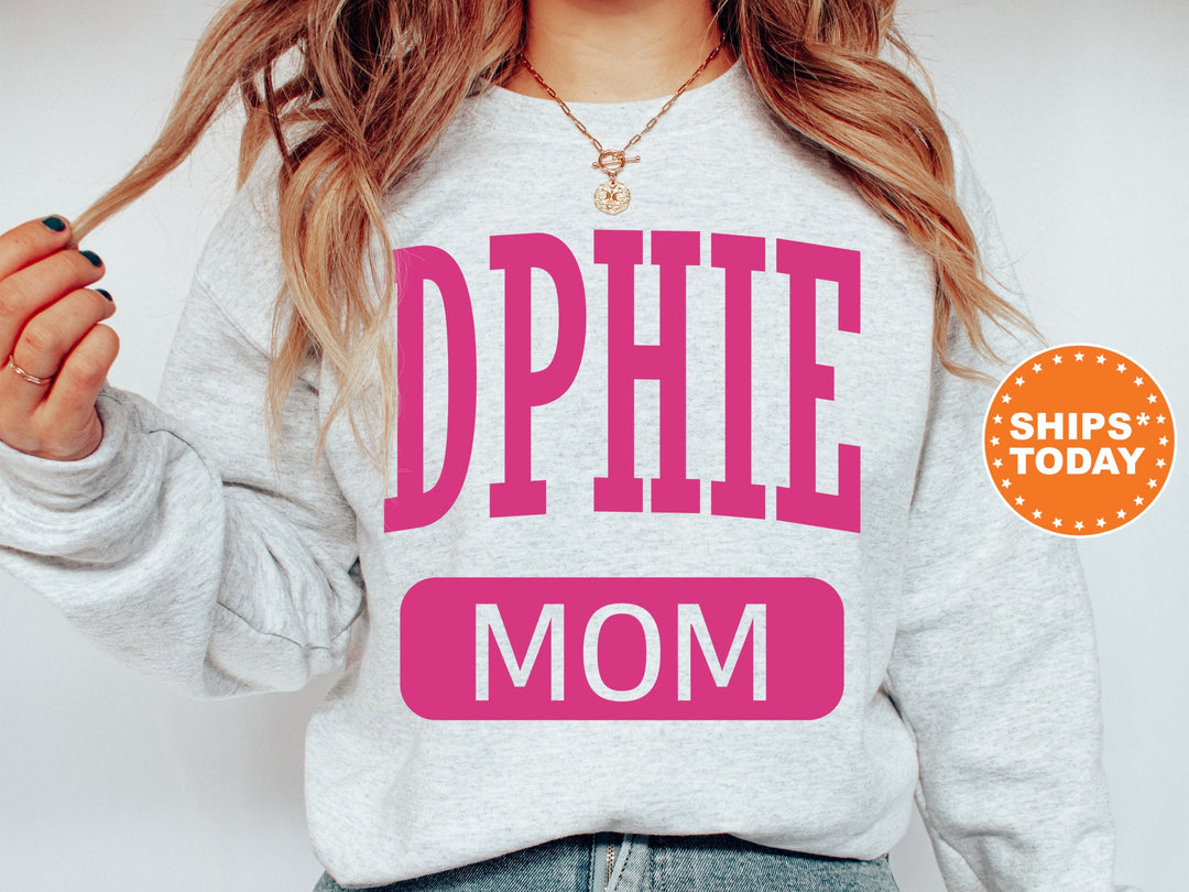 Delta Phi Epsilon Proud Mom Sorority Sweatshirt | DPHIE Mom Sweatshirt | DPHIE Sorority Gifts | Big Little Family | Gifts For Sorority Mom
