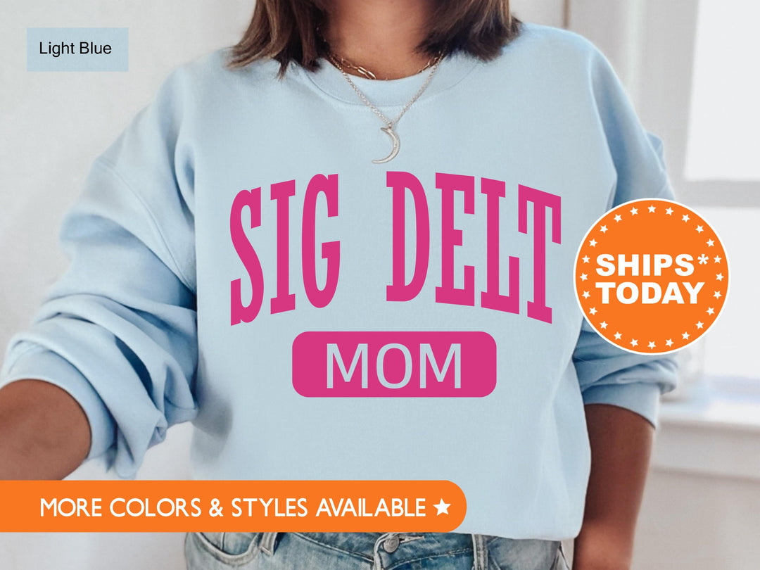 Sigma Delta Tau Proud Mom Sorority Sweatshirt | Sig Delt Mom Sweatshirt | Sorority Gifts | Big Little Family | Gifts For Sorority Mom