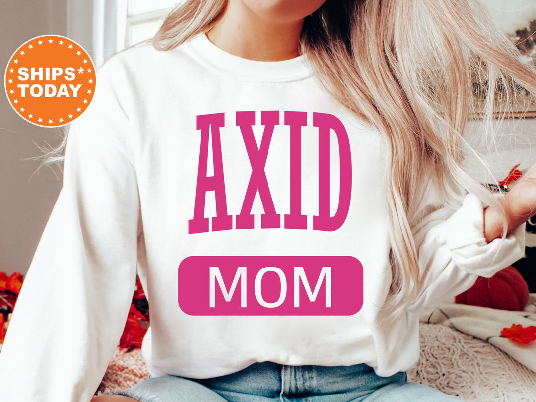 Alpha Xi Delta Proud Mom Sorority Sweatshirt | AXID Mom Sweatshirt | Alpha Xi Sorority Gifts | Big Little Family | Gifts For Sorority Mom 16258g