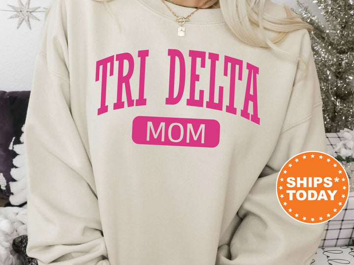 Delta Delta Delta Proud Mom Sorority Sweatshirt | Tri Delta Mom Sweatshirt | Sorority Gifts | Big Little Family | Gifts For Sorority Mom