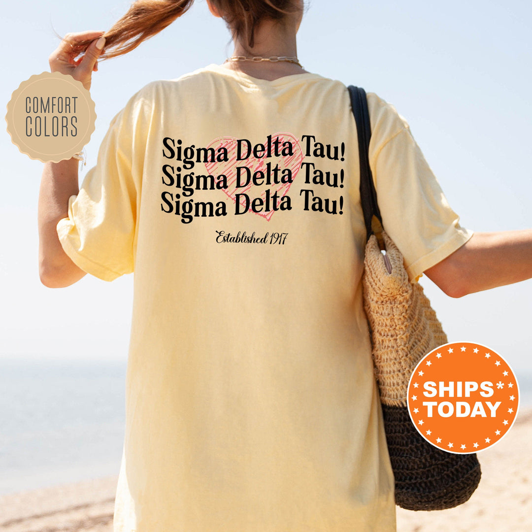 Sigma Delta Tau Balloon Bliss Sorority T-Shirt | Sorority Merch | Big Little Shirt | Sig Delt Comfort Colors Shirt _ 13705g