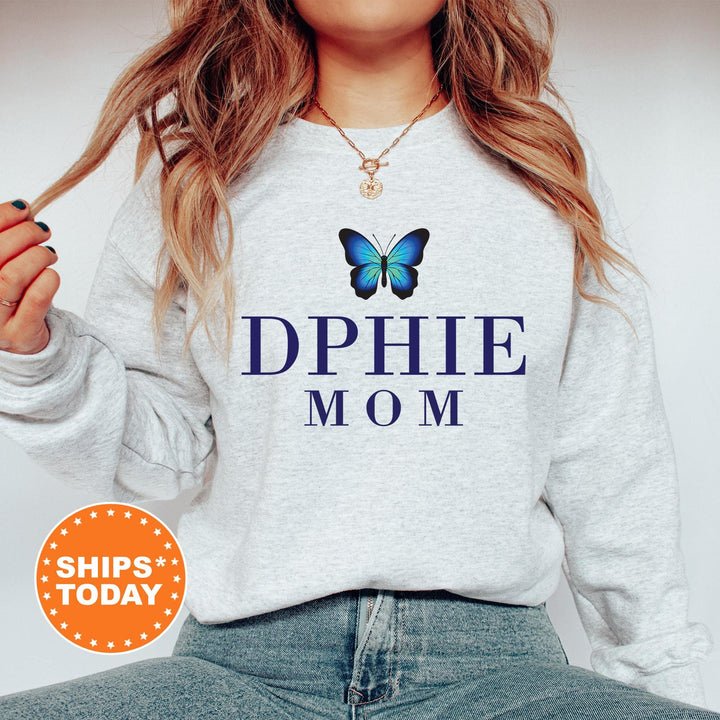 Delta Phi Epsilon Butterfly Mom Sorority Sweatshirt | DPHIE Mom Sweatshirt | Sorority Mom Hoodie | Big Little Family | Gift For Mom