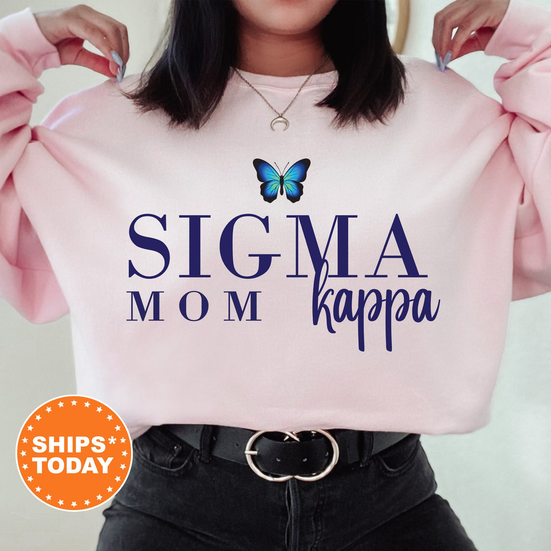 Sigma Kappa Butterfly Mom Sorority Sweatshirt | Sig Kap Mom Sweatshirt | Sorority Mom Hoodie | Big Little Family | Gifts For Mom