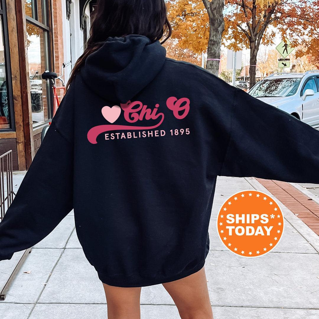 Chi Omega Heart Haven Sorority Sweatshirt | Chi Omega Hoodie | Chi O Sweatshirt | Big Little Gift | Sorority Reveal | Greek Apparel