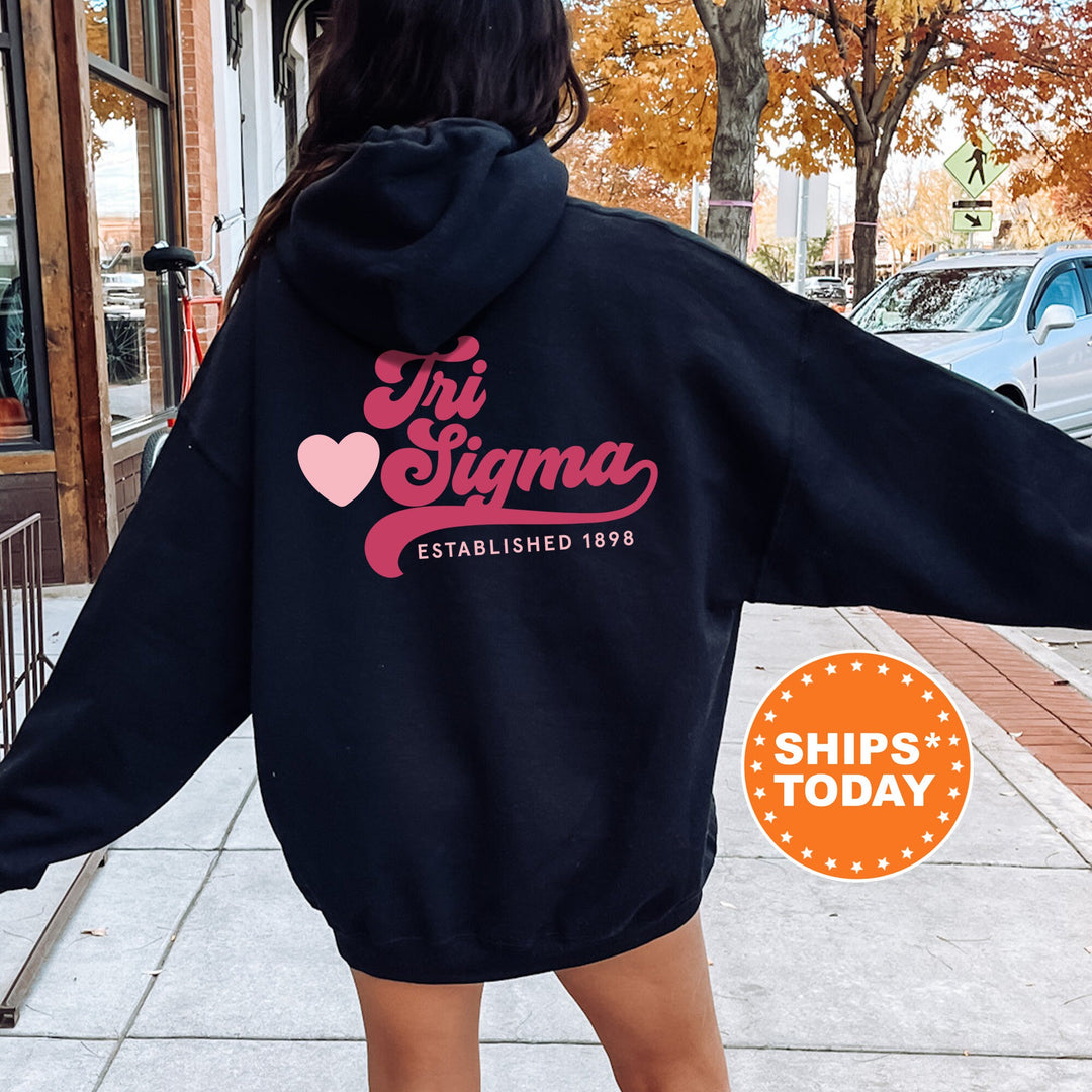 Sigma Sigma Sigma Heart Haven Sorority Sweatshirt | Sigma Sigma Sigma Hoodie | Tri Sigma Sweatshirt | Greek Apparel | Big Little 13551g