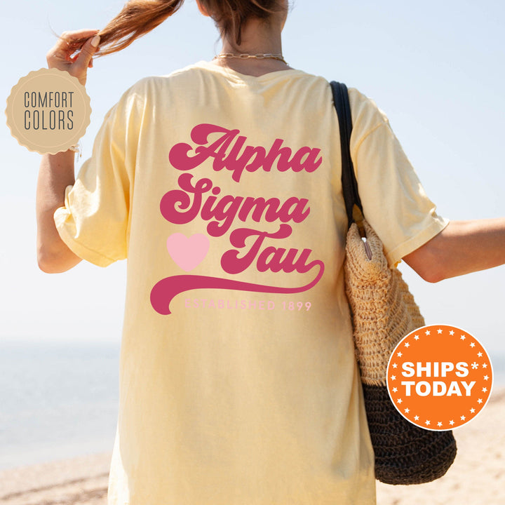 Alpha Sigma Tau Heart Haven Sorority T-Shirt | Sorority Gifts | Big Little Shirt | AST Comfort Colors Shirt | Sorority Gift _ 13535g