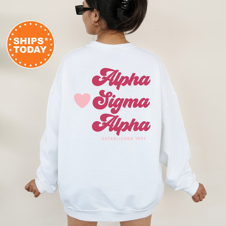 Alpha Sigma Alpha Heart Haven Sorority Sweatshirt | Alpha Sigma Alpha Hoodie | Sorority Apparel | Sorority Gift | Big Little Reveal 13534g