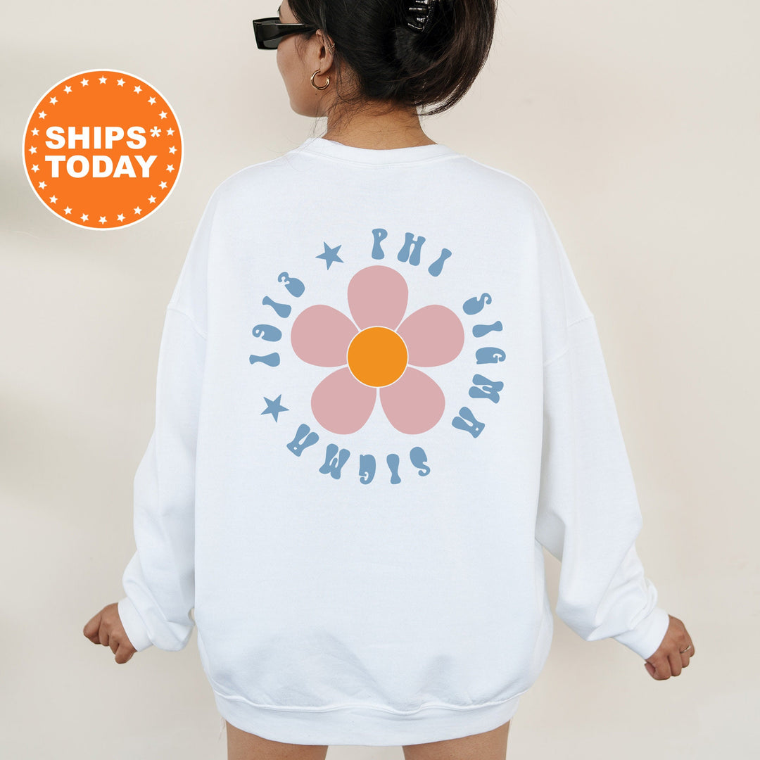 Phi Sigma Sigma Petal Print Sorority Sweatshirt |  Phi Sig Sorority Hoodie | Big Little Reveal Gift | Phi Sigma Sigma Sweatshirt