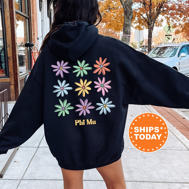 Phi Mu Flower Fashion Sorority Sweatshirt | Phi Mu Sweatshirt | Phi Mu Hoodie | Big Little Reveal | Greek Apparel | Sorority Gift