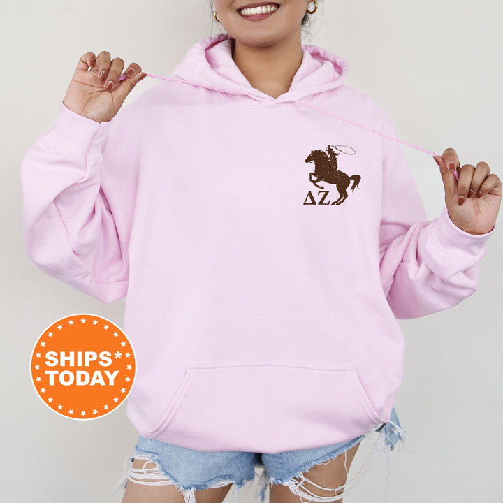 Delta Zeta Rustic Rodeo Sorority Sweatshirt | Dee Zee Sorority Merch | Big Little Gift | Western Crewneck | Cowgirl Sweatshirt