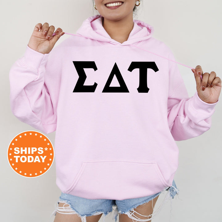 Sigma Delta Tau Super Simple Sorority Sweatshirt | Sig Delt Greek Letters | Sorority Letters | Big Little Reveal | College Apparel