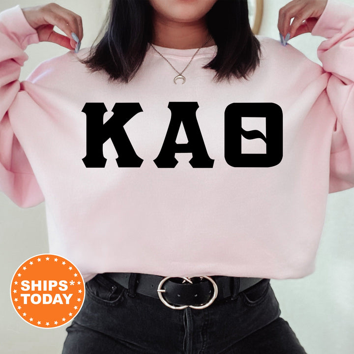 Kappa Alpha Theta Super Simple Sorority Sweatshirt | Theta Greek Letter Sweatshirt | Sorority Letters | Big Little | College Apparel 5652g