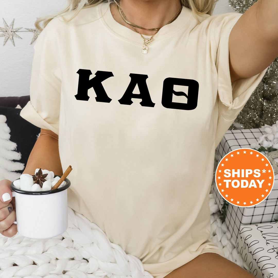 Kappa Alpha Theta Super Simple Sorority T-Shirt | Theta Sorority Letters | Greek Letters | Big Little Gift | Comfort Colors Shirt _ 5652g