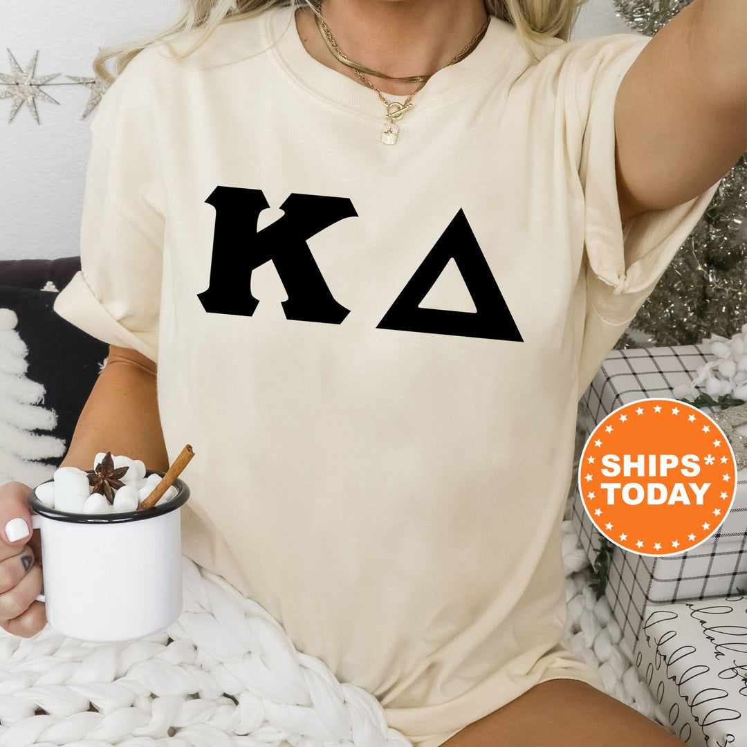 Kappa Delta Super Simple Sorority T-Shirt | Kappa Delta Sorority Letters | Greek Letters | Big Little Gift | Comfort Colors Shirt _ 5653g