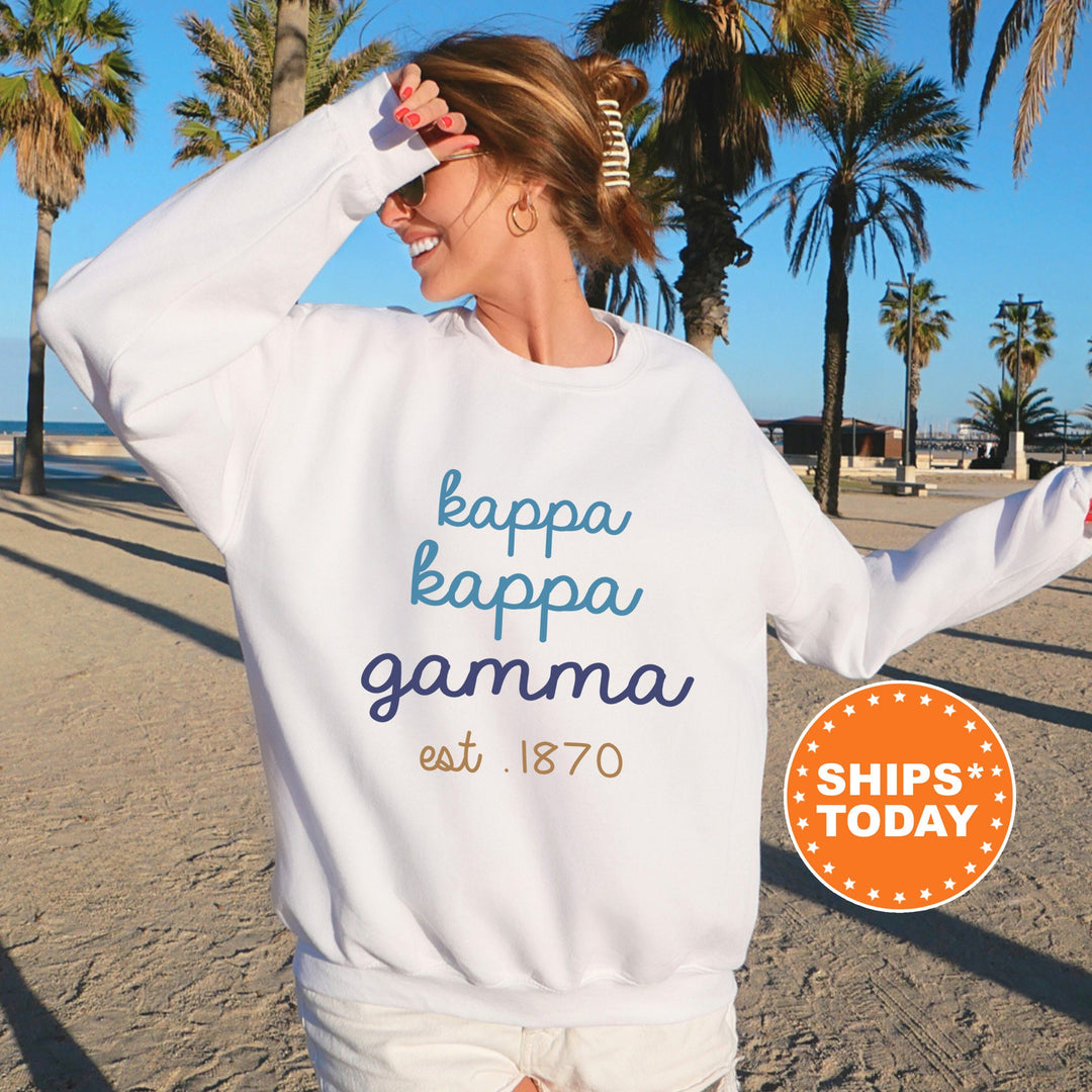 Kappa Kappa Gamma The Blues Sorority Sweatshirt Kappa Kappa