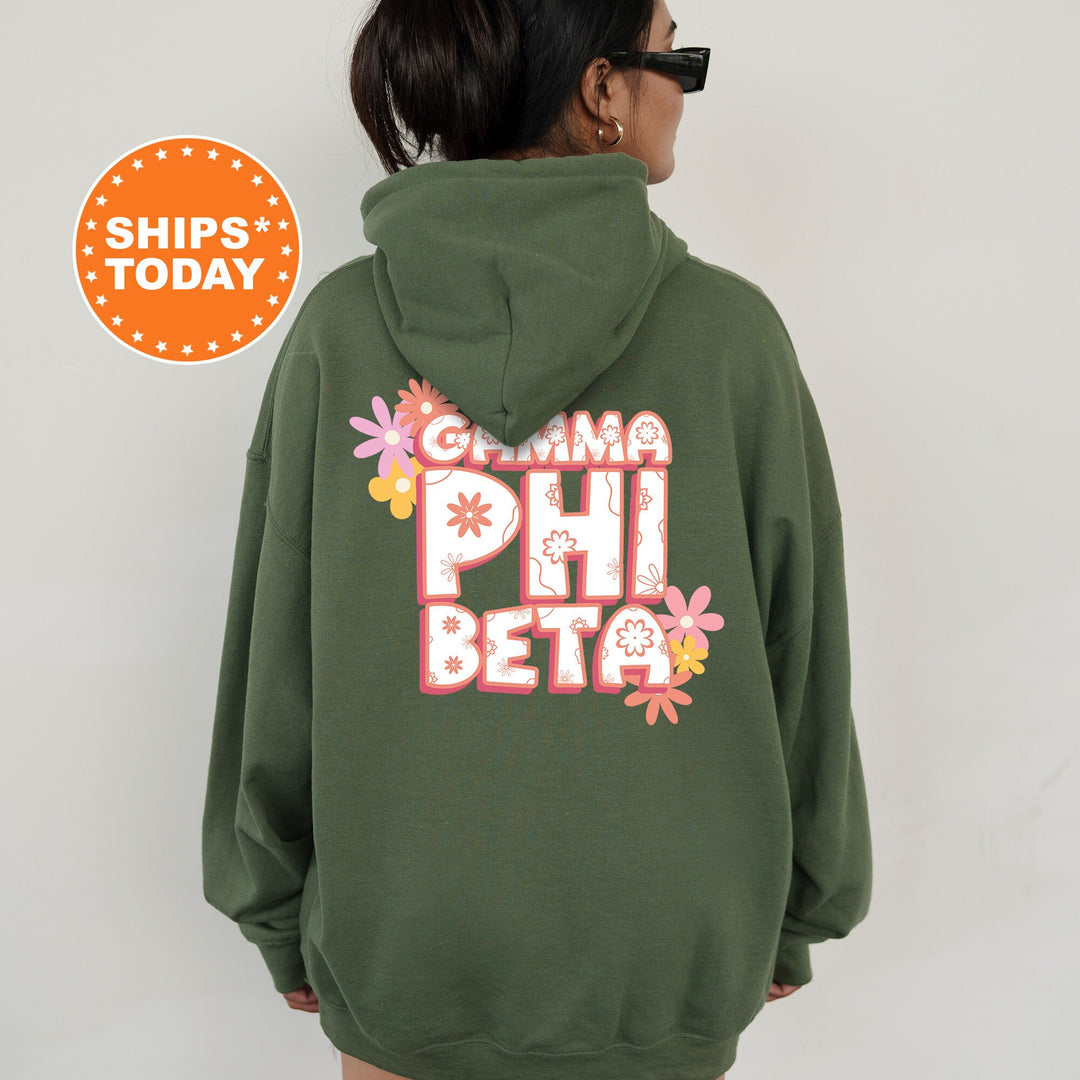 Gamma Phi Beta Allure Sorority Sweatshirt | Gamma Phi Floral Sweatshirt | Sorority Merch | Big Little Reveal Gift | Custom Sorority Crewneck