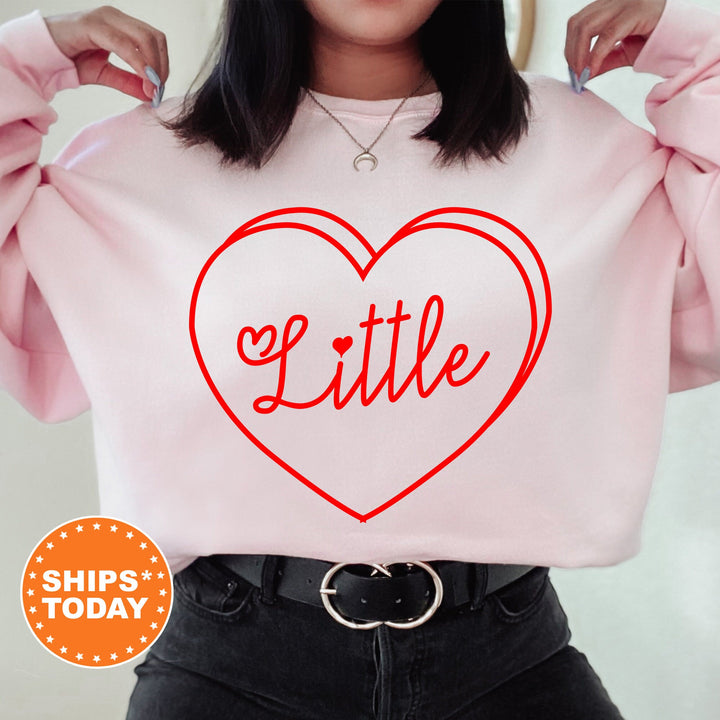 Big Little GBig GGBig Crimson Heart Sorority Sweatshirt | Big Little Reveal | Sorority Recruitment Gifts | Gift For Little _ 57