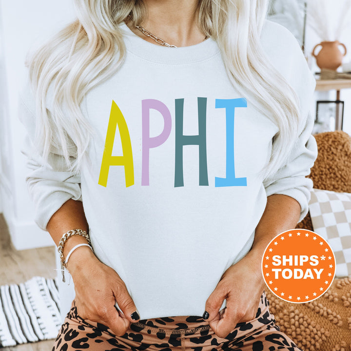 Alpha Phi Uniquely Me Sorority Sweatshirt | APHI Crewneck Sweatshirt | Alpha Phi Hoodie | Big Little Reveal | Sorority Bid Day _ 5815g