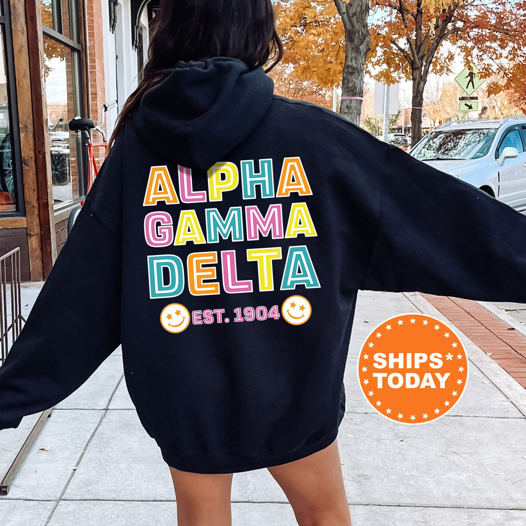 Alpha Gamma Delta Frisky Script Sorority Sweatshirt | Alpha Gamma Delta Sweatshirt | Alpha Gam Hoodie | Sorority Merch | Bid Day _ 14014g