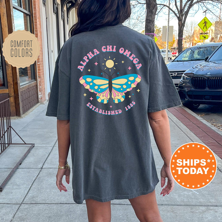 Alpha Chi Omega Twinklewings Sorority T-Shirt | Alpha Chi Butterfly Shirt | Big Little Sorority Gift | Trendy College Greek Shirt _ 12613g