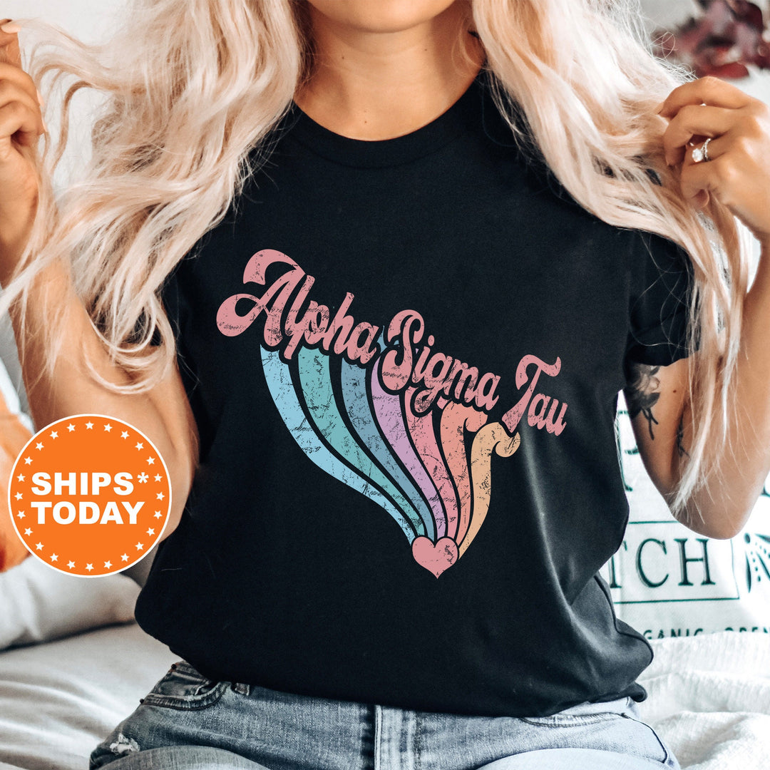 Alpha Sigma Tau Bright and Unifying Sorority T-Shirt | Comfort Colors Shirt | Big Little Sorority Gift | Custom Sorority Shirt _ 7573g