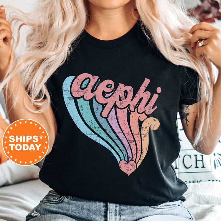 Alpha Epsilon Phi Bright and Unifying Sorority T-Shirt | AEPhi Comfort Colors | Big Little Sorority Gift | Custom Sorority Shirt _ 7568g