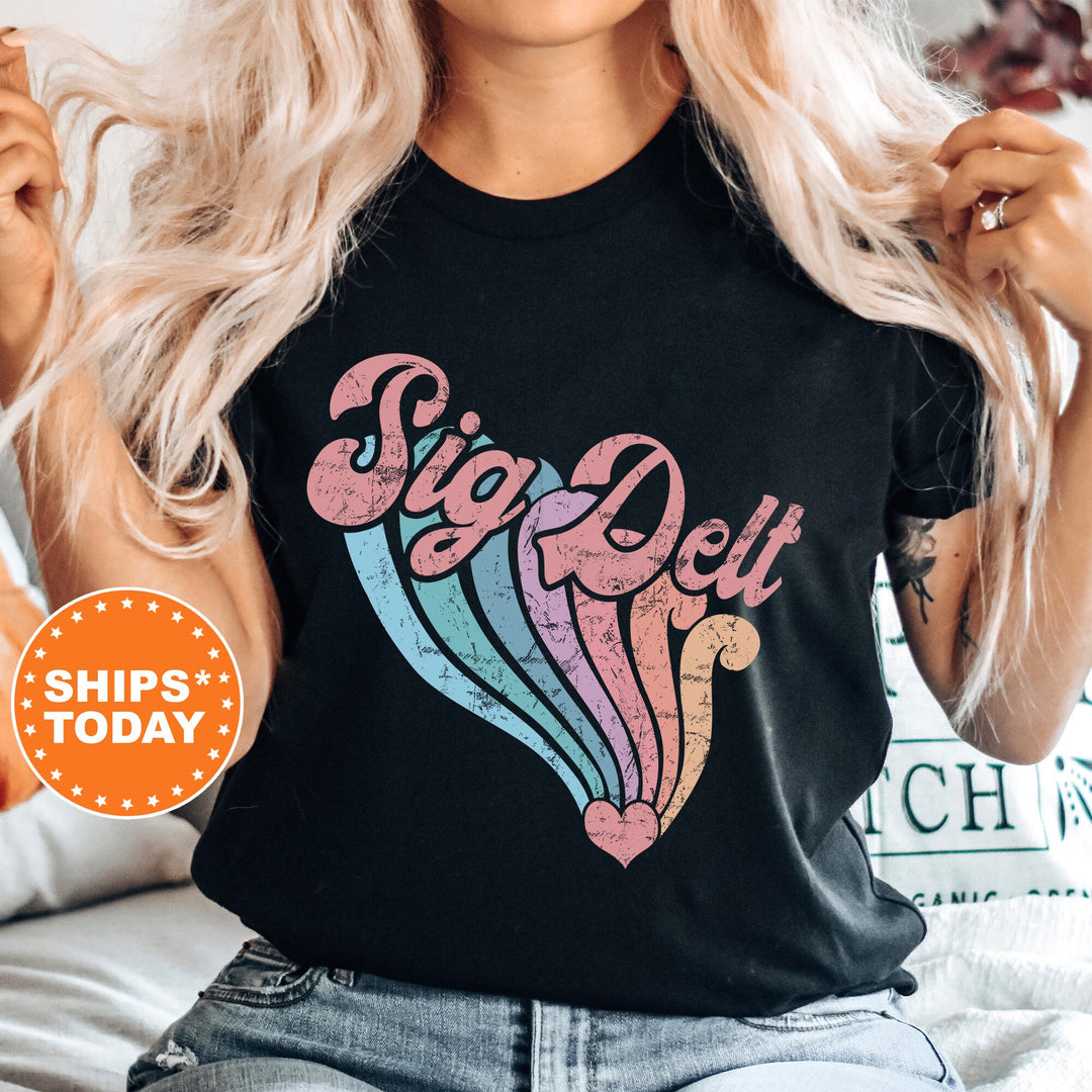 Sigma Delta Tau Bright and Unifying Sorority T-Shirt | Sig Delt Comfort Colors | Big Little Sorority Gift | Custom Sorority Shirt _ 7587g