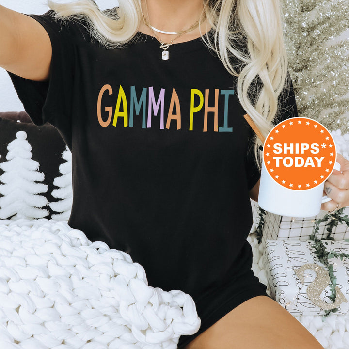 Gamma Phi Beta Uniquely Me Sorority T-Shirt | Gamma Phi Sorority Letters | Comfort Colors Shirt | Big Little Recruitment Gift _ 5824g