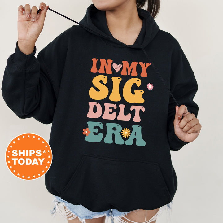 In My Sig Delt Era | Sigma Delta Tau Big Floral Sorority Sweatshirt | Sorority Apparel | Big Little Reveal | Greek Sweatshirt _ 15846g