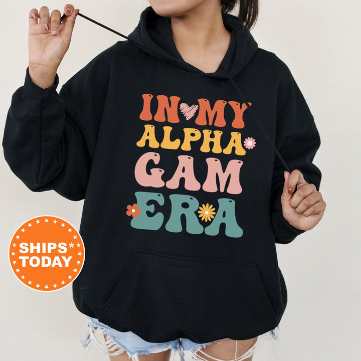 In My Alpha Gam Era | Alpha Gamma Delta Big Floral Sorority Sweatshirt | Sorority Apparel | Big Little Reveal | Greek Sweatshirt _ 15828g
