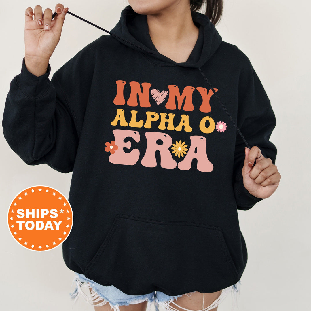 In My Alpha O Era | Alpha Omicron Pi Big Floral Sorority Sweatshirt | Sorority Apparel | Big Little Reveal | Greek Sweatshirt _ 15829g