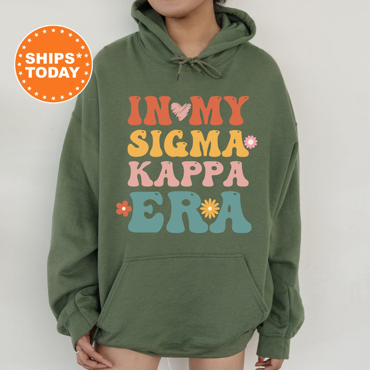 In My Sigma Kappa Era | Sigma Kappa Big Floral Sorority Sweatshirt | Sorority Apparel | Big Little Reveal | Greek Sweatshirt _ 15847g
