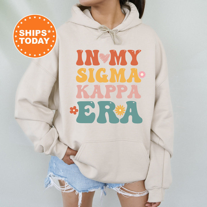 In My Sigma Kappa Era | Sigma Kappa Big Floral Sorority Sweatshirt | Sorority Apparel | Big Little Reveal | Greek Sweatshirt _ 15847g