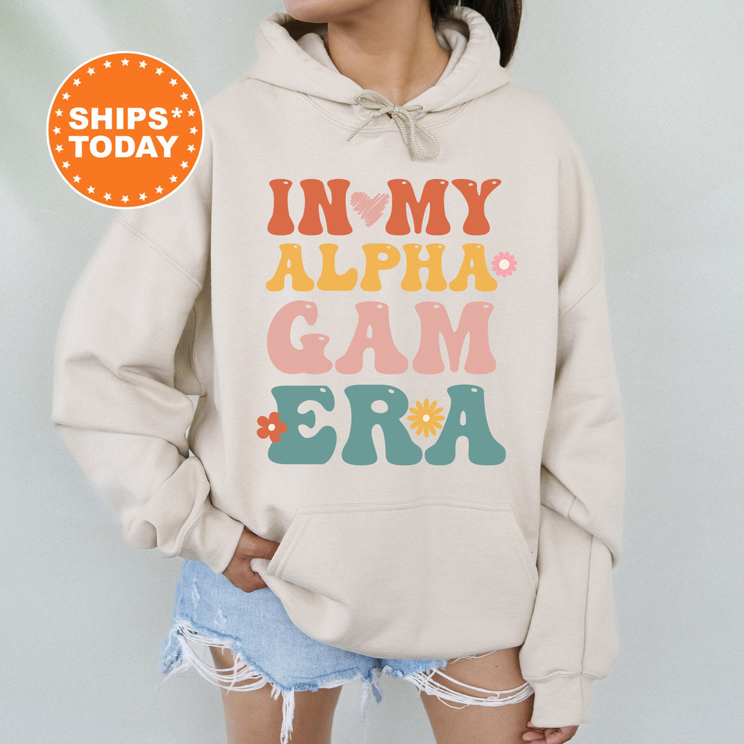 In My Alpha Gam Era | Alpha Gamma Delta Big Floral Sorority Sweatshirt | Sorority Apparel | Big Little Reveal | Greek Sweatshirt _ 15828g