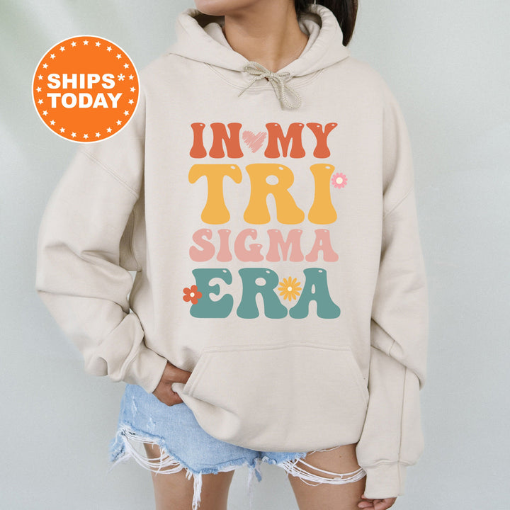 In My Tri Sigma Era | Sigma Sigma Sigma Big Floral Sorority Sweatshirt | Sorority Apparel | Big Little Reveal | Greek Sweatshirt _ 15848g