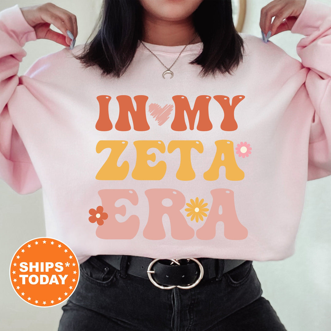In My Zeta Era | Zeta Tau Alpha Big Floral Sorority Sweatshirt | Sorority Apparel | Big Little Reveal | Greek Sweatshirt _ 15850g
