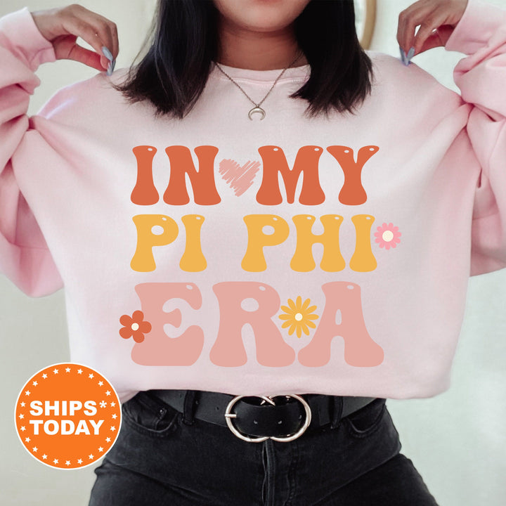 In My Pi Phi Era | Pi Beta Phi Big Floral Sorority Sweatshirt | Sorority Apparel | Big Little Reveal | Greek Sweatshirt _ 15845g